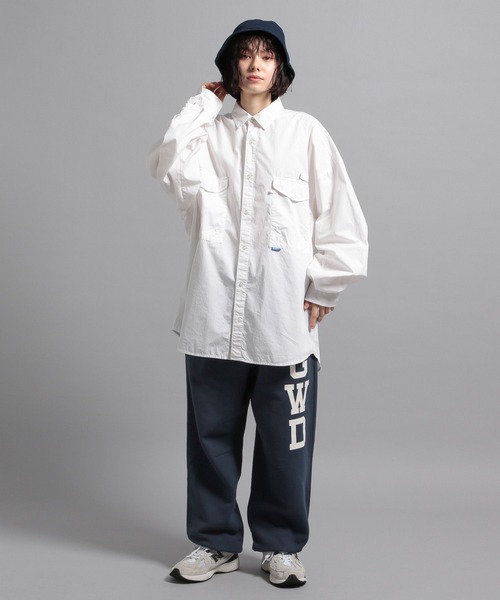「GEORGE'S」 長袖シャツ MEDIUM ホワイト メンズ_画像3