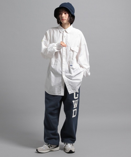 「GEORGE'S」 長袖シャツ MEDIUM ホワイト メンズ_画像5