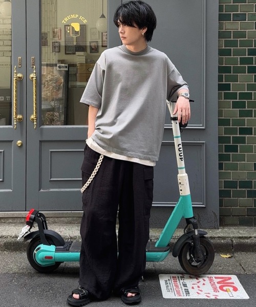 「WYM LIDNM」 カーゴパンツ M ブラック メンズ_画像2