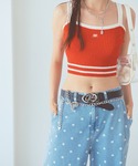 キャミソール 肌着 ニットビスチェ キッズ 子...の詳細画像3