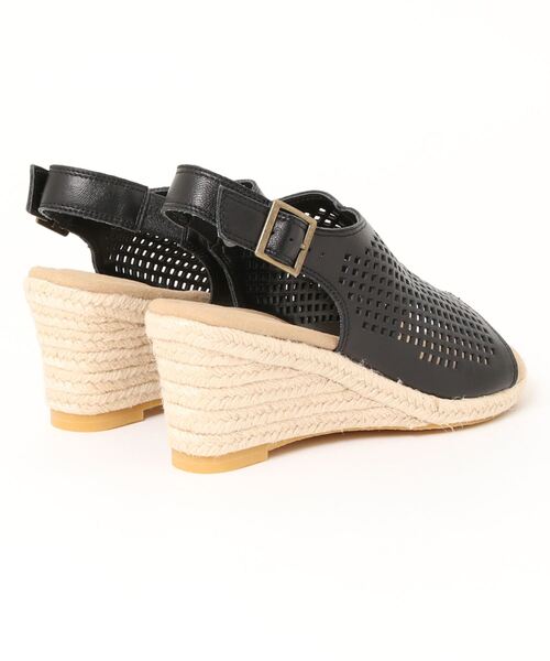「Piedi Nudi」 ヒールサンダル 24.5cm ブラック レディース_画像2