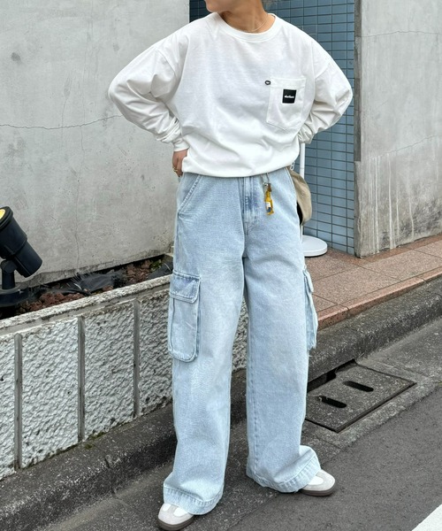 「WILD THINGS」 長袖Tシャツ LARGE ホワイト メンズ_画像4