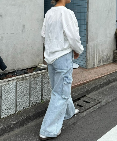 「WILD THINGS」 長袖Tシャツ LARGE ホワイト メンズ_画像5