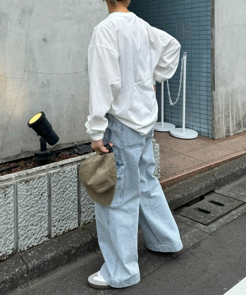 「WILD THINGS」 長袖Tシャツ LARGE ホワイト メンズ_画像6