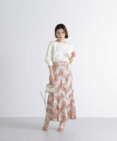 「NATURAL BEAUTY BASIC」 7分袖ブラウス SMALL ブルー レディース_画像8