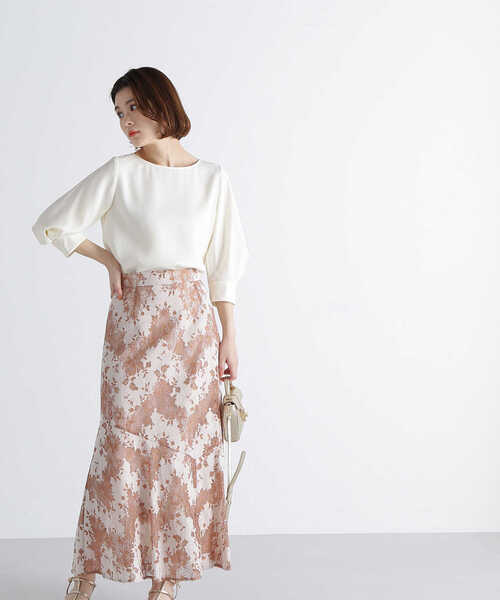 「NATURAL BEAUTY BASIC」 7分袖ブラウス SMALL ブルー レディース_画像9