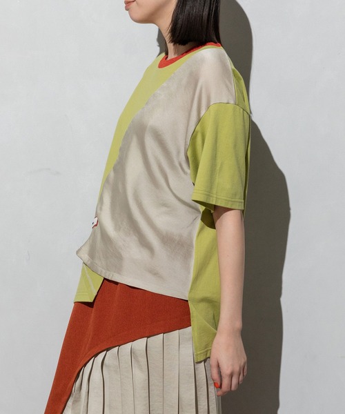 「MARECHAL TERRE」 半袖Tシャツ MEDIUM ブラック レディース_画像2