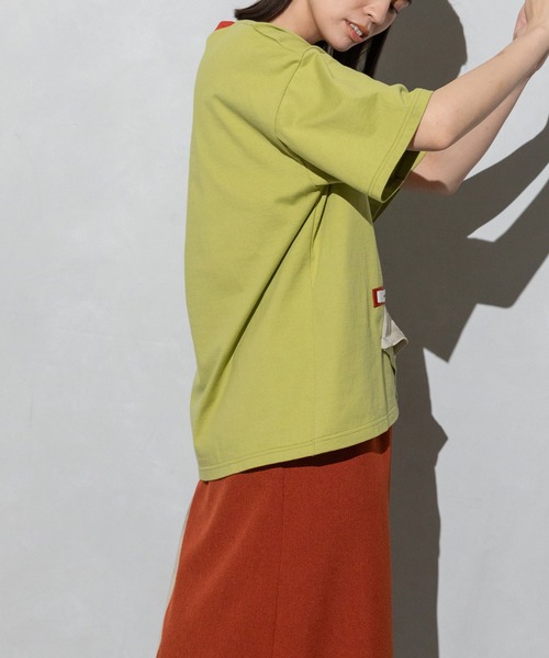 「MARECHAL TERRE」 半袖Tシャツ MEDIUM ブラック レディース_画像4