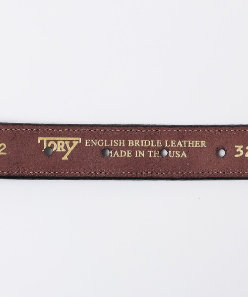 「TORY LEATHER」 ベルト 34 サンドベージュ メンズ_画像4