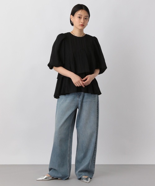 「A part by」 デニムパンツ MEDIUM ライトブルー レディース_画像6