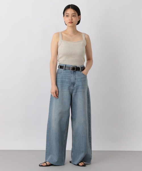 「A part by」 デニムパンツ MEDIUM ライトブルー レディース_画像8