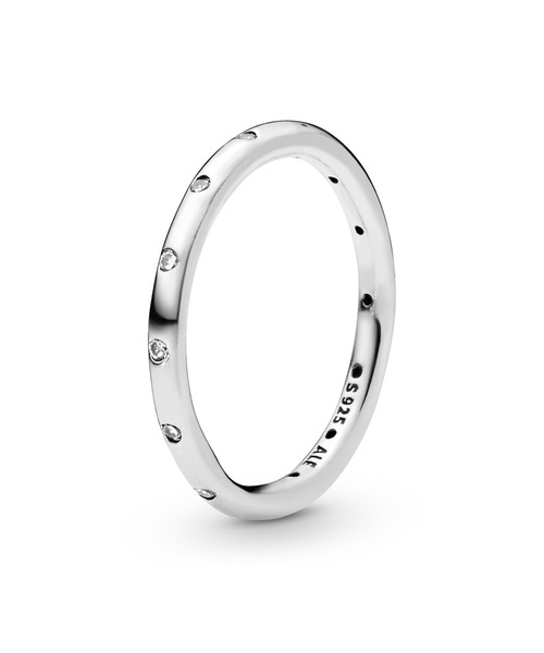 【PANDORA】★人気★シンプルスパークリングバンド リング PANDORA 指輪 リング シンプル スパークリング バンド シルバー