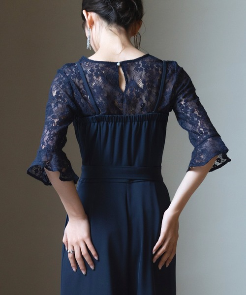 DRESS+ パンツドレス レースブラウス ジャンプスーツ