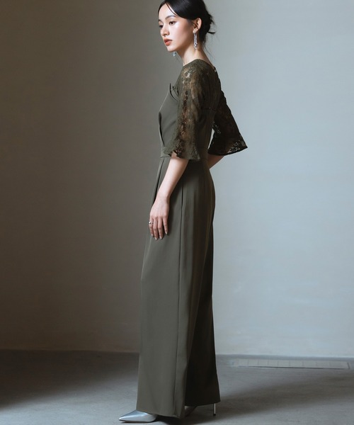 DRESS PLUS セットアップ パンツドレスドレス ブラック XL セットアップパンツドレス(ブラック)SR3-295BL-L | パーティ