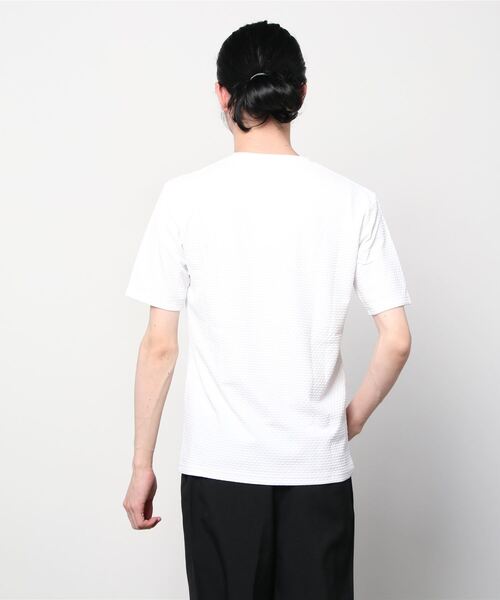 HIGH STREET∴RIPAモノグラムジャージVネックカットソー HIGH STREET tシャツ STREET∴RIPAモノグラムジャージVネック
