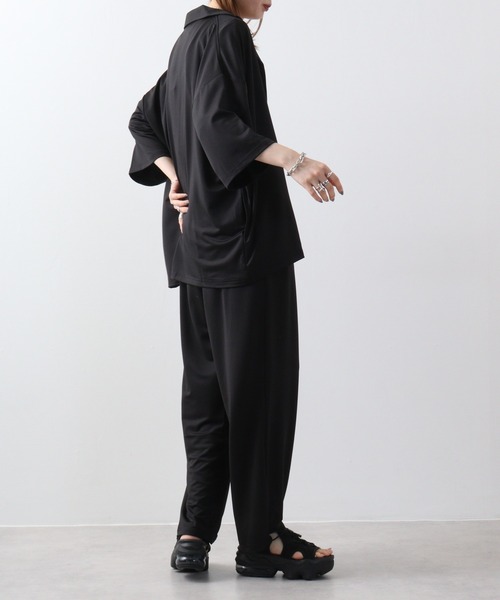 SUAVELE セットアップ　メンズ　ブラック ABAHOUSE GRAY セットアップ 「上下2点セット」SOLOTEX マルチ