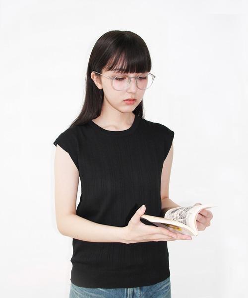 tシャツ 「WEB限定」フレンチスリーブニット レディース KOBE LETTUCE トップス ニット フレンチスリーブ レディース 春