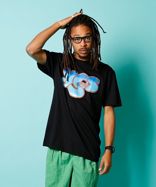 YES Tシャツ MUSIC TEE tシャツ YES - “CLASSIC BLUE LOGO” メンズ レディース