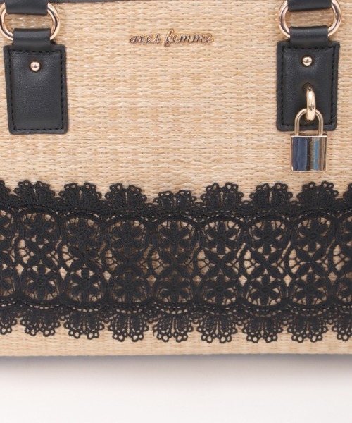 axes femme（アクシーズ ファム） トートバッグ バッグ トリミング