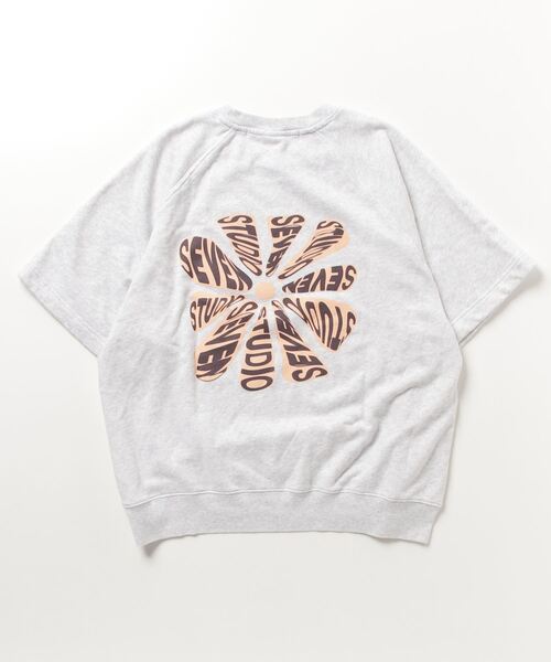STUDIO SEVEN tシャツ Big Flower Overdyed SS Sweat「STUDIOSEVEN