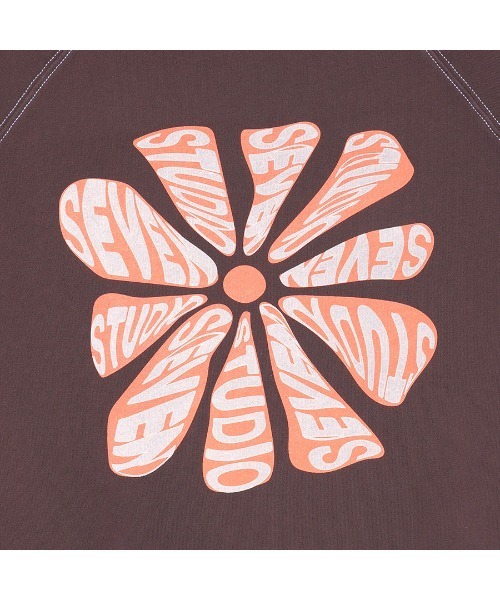 STUDIO SEVEN tシャツ Big Flower Overdyed SS Sweat「STUDIOSEVEN