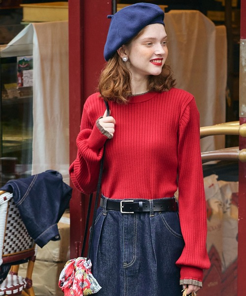 【美品】ChristianDior ヴィンテージ レザーベルト レッド系 BONLECILL ベルト ヴィンテージライク ダッドレザーベルト