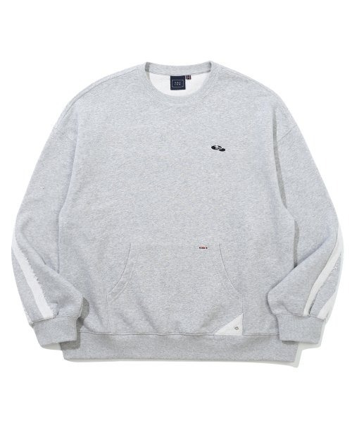スウェット・トレーナー ROMANTIC CROWN REVERSE LINE POCKET CREWNECK ROMANTIC CROWN】23FW☆ REVERSE LINE POCKET CREWNECK