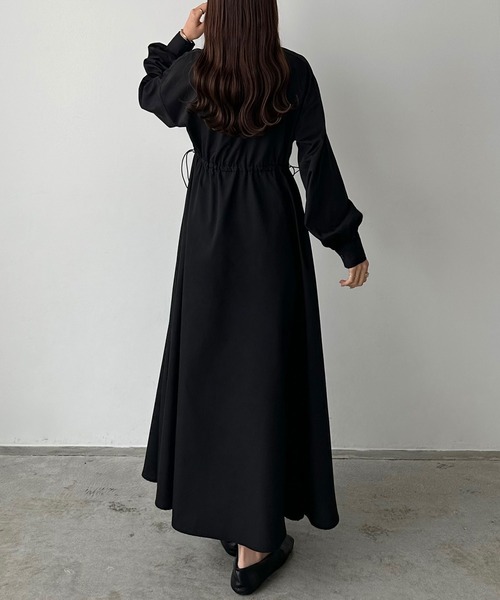 callautia シャツワンピース ドロストシャツワンピース「ペチ