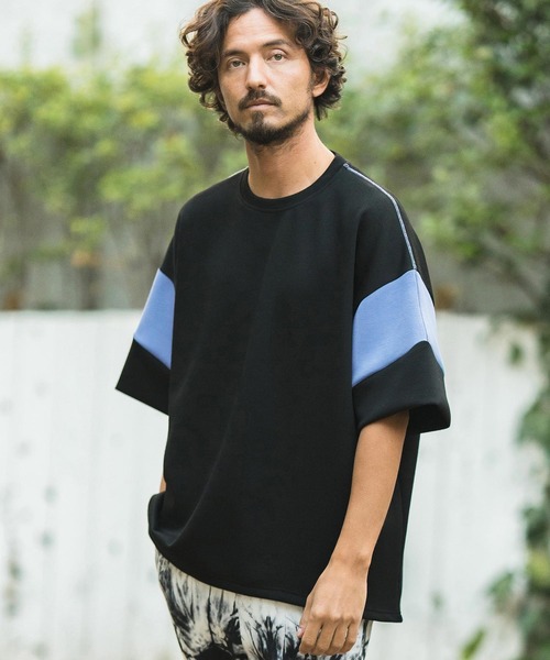 CAMBIO（カンビオ） tシャツ mt8754- 袖切り替えポンチカットソー