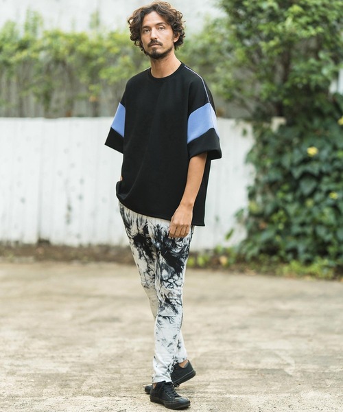 CAMBIO（カンビオ） tシャツ mt8754- 袖切り替えポンチカットソー