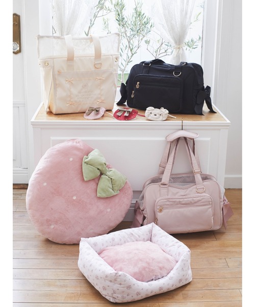 Maison de FLEUR ペットキャリー サイドリボンキャリーバッグ