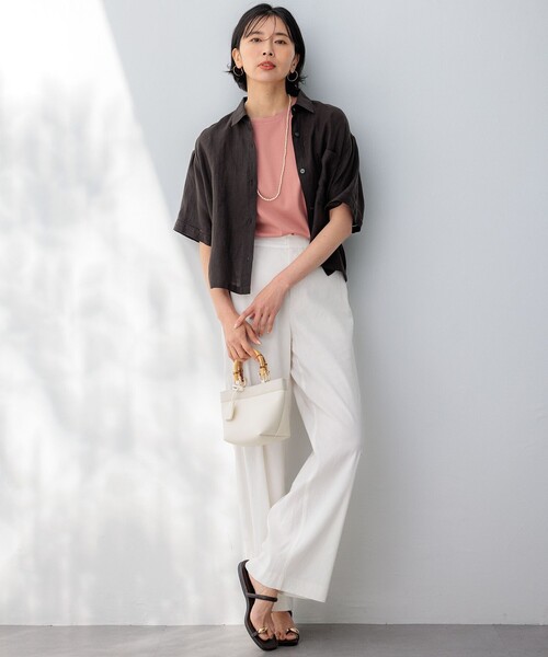 【接触冷感/洗える】フレンチスリーブ IT TEE 23区｜【接触冷感/洗える】フレンチスリーブ IT TEE | Rakuten