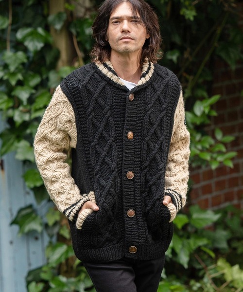 CAMBIO カーディガン mcg3490-「HIMALAYAN CLIMBERS HAND-KNIT