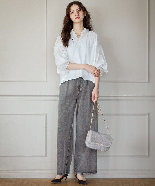 最終価格　新品　23区デニムSLOW BAGGIE DENIM サイズ38 23区 ジーンズ デニム デニムパンツ 「SLOW/一部店舗限定