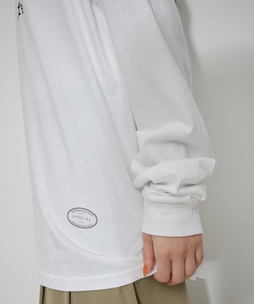 tシャツ 「TANG TANG  for ADAM ET ROPE'」別注 MUSIC L/S Tee レディース ADAM ET ROPE' tシャツ 「TANG TANG for ROPE'」別注 MUSIC L/S