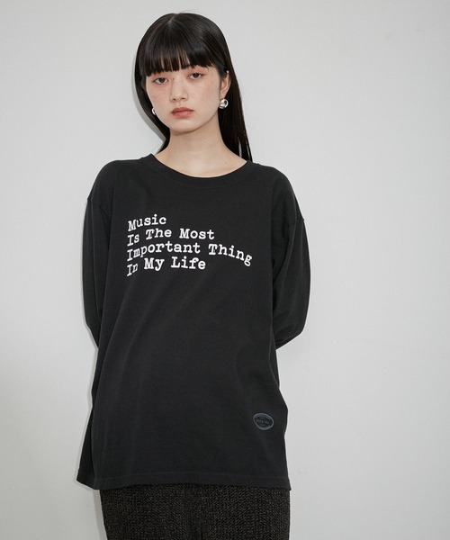 未使用タグ付　Adam et Rope'(アダムエロペ) ブラックTシャツ Adam et Rope'（Tシャツ/カットソー(半袖/袖なし)）のフリマ