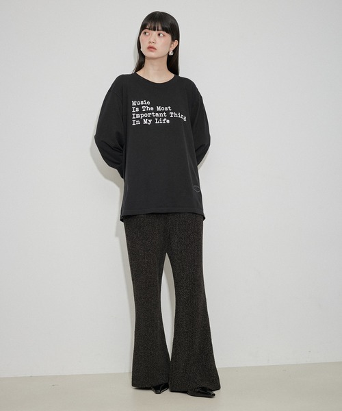 ADAM ET ROPE' tシャツ 「TANG TANG for ROPE'」別注 MUSIC L/S