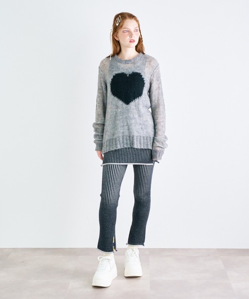 パンツ MIXニット スカートレイヤードパンツ レディース : ZOZOTOWN