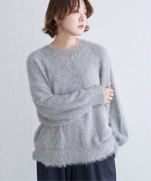 notch. ニット セーター ラメシャギークルーネックプルオーバー