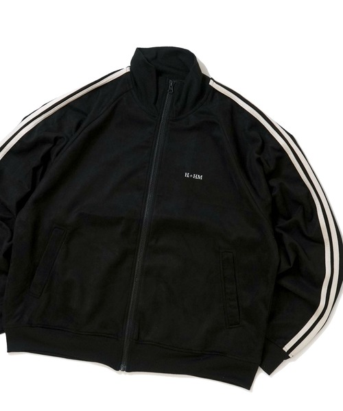 おしゃれスタ ジャージ faux suede track jacket/スウェードタッチ