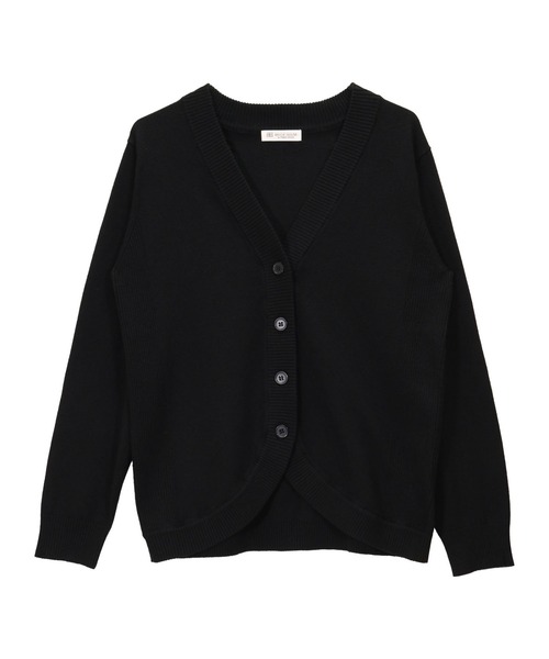 BRICK HOUSE by TOKYO SHIRT カーディガン 裾丸Vネックニット