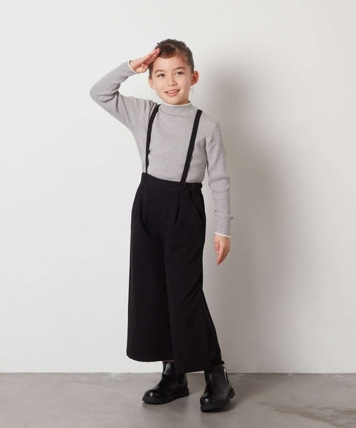 a.v.v パンツ 「160」サスペンダー付きワイドパンツ キッズ 子供
