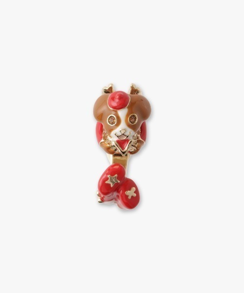 すぐ届く☆国内発送 ANNASUI(アナスイ)犬猫モチーフ リング 指輪 cat motif accessory