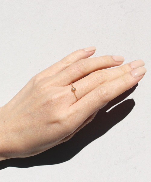 CISOLASSE 指輪 リング 「K10」ロサインディカダイヤモンドリング