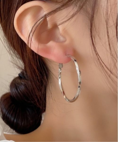 NO WAY ピアス /ツイストリングフープピアス(MA/EK212) レディース