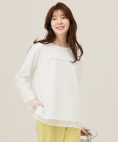 ANY SIS（エニィスィス） tシャツ 「貴島明日香さんコラボ」チュール