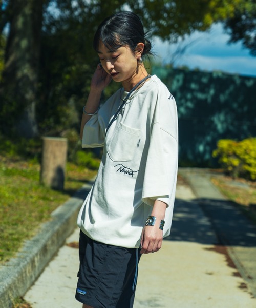 NANGA/ナンガ] 別注 ルーズフィット ドローコードポケットT