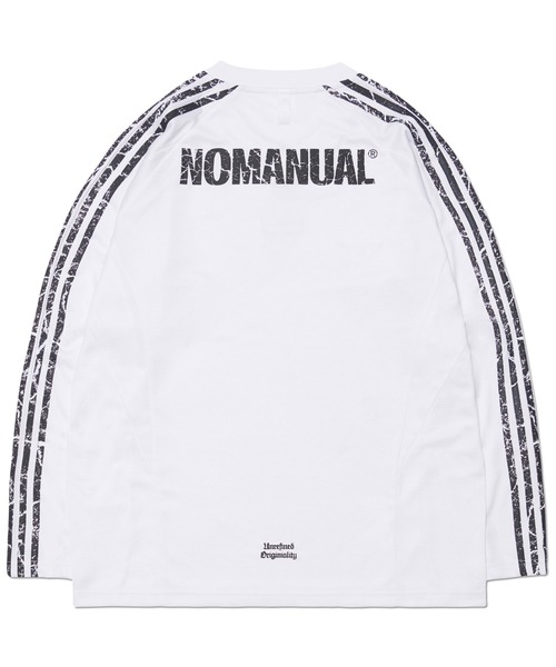tシャツ A'GEM/9 × .kom 「NOMANUAL/ノーマニュアル」 CRACKED LINE LONG SLEEVE UNIFORM/クラッ NOMANUAL tシャツ A'GEM/9 × .kom 「NOMANUAL/ノーマニュアル