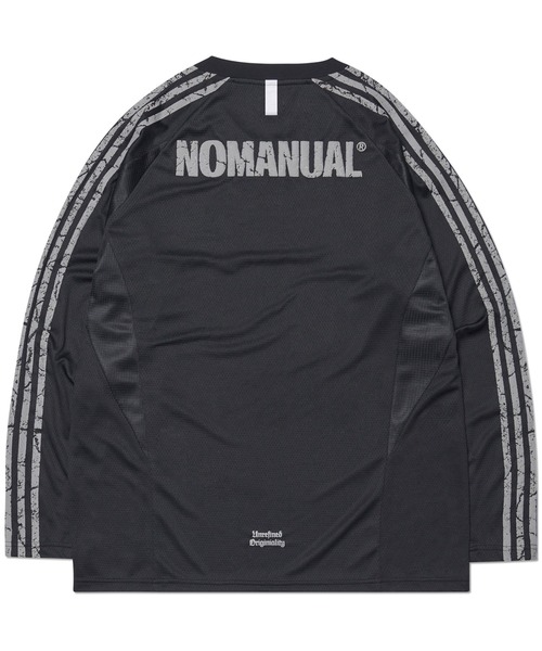 tシャツ A'GEM/9 × .kom 「NOMANUAL/ノーマニュアル」 CRACKED LINE LONG SLEEVE UNIFORM/クラッ NOMANUAL tシャツ A'GEM/9 × .kom 「NOMANUAL/ノーマニュアル