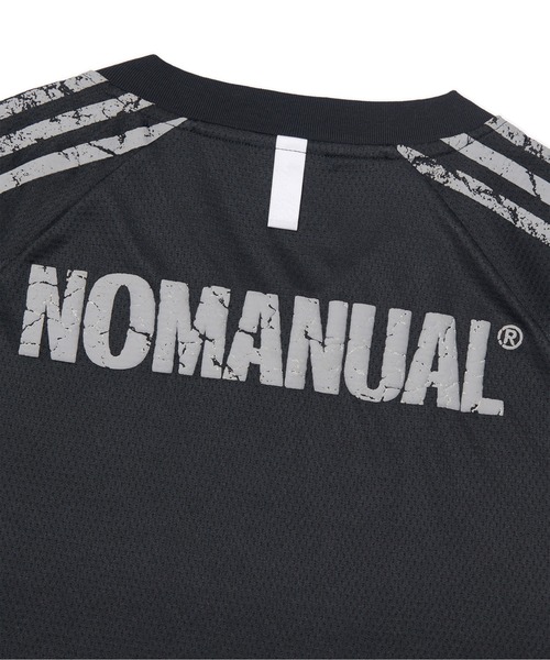 tシャツ A'GEM/9 × .kom 「NOMANUAL/ノーマニュアル」 CRACKED LINE LONG SLEEVE UNIFORM/クラッ NOMANUAL tシャツ A'GEM/9 × .kom 「NOMANUAL/ノーマニュアル